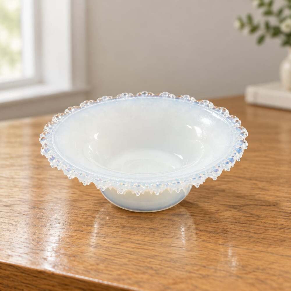 Degenhart Glass Star & Dew Drop Open Salt Dish, Vintage, VGC, **READ**